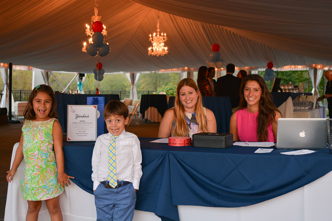 Saratoga Polo Fundraising Event Volunteers at fundraising event